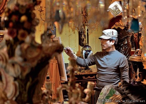 画家冷军人物肖像画,冷军是超写实画家第一人