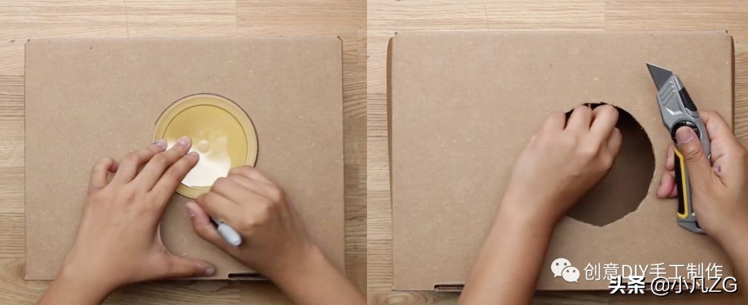 快递盒鞋架改造方法,快递箱子改造鞋子收纳盒