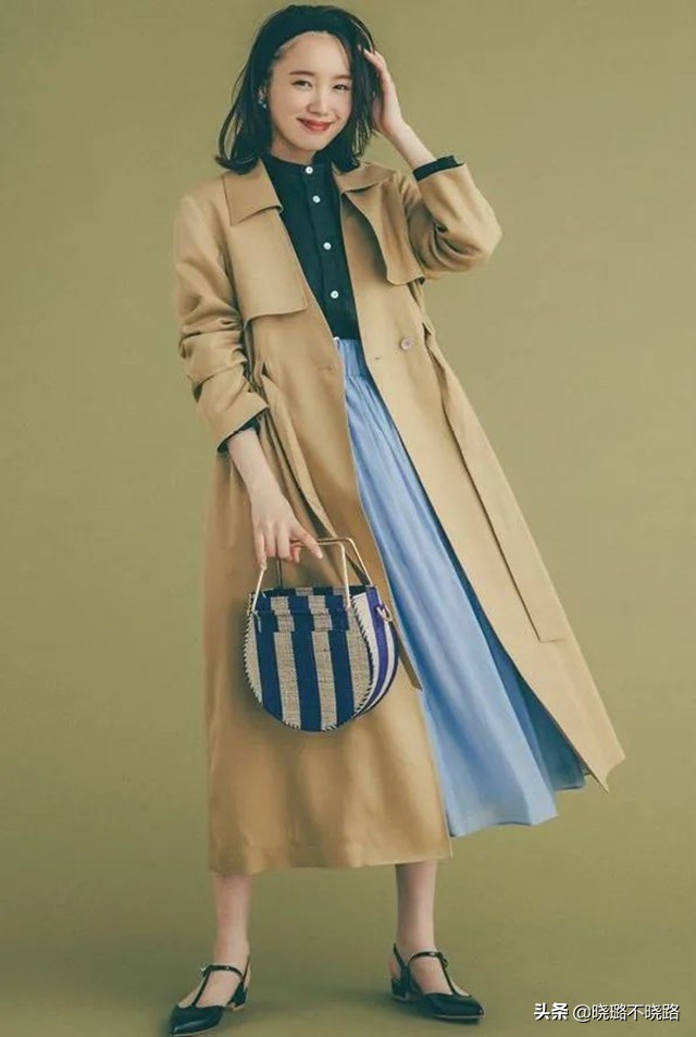 风衣包臀裙穿搭秋冬,风衣穿搭半身裙秋冬款