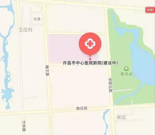 许昌市人民医院和许昌市中心医院,许昌市中心医院平面图
