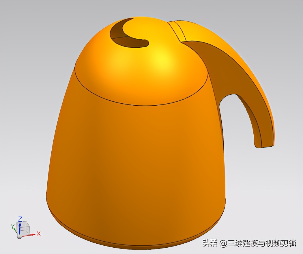 ug曲面之水龙头手把建模视频教程,ug12.0水壶要怎样画