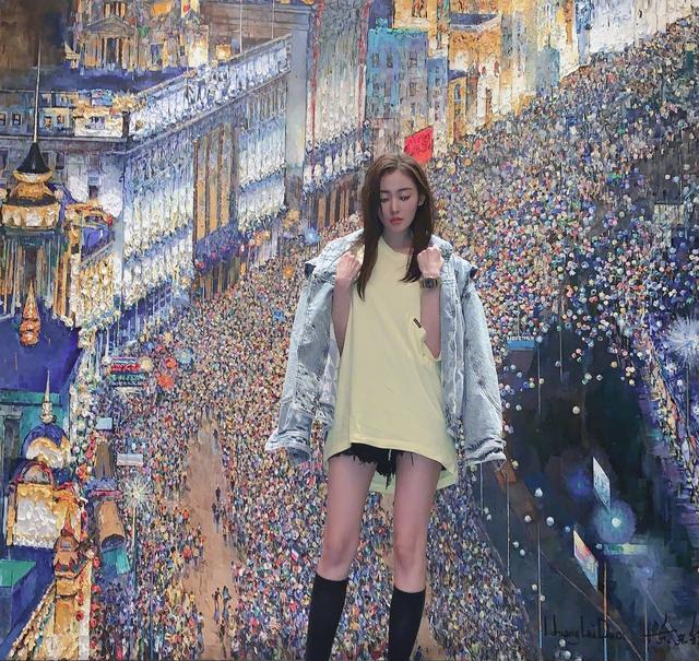 张天爱和杨幂同框,杨幂和张天爱