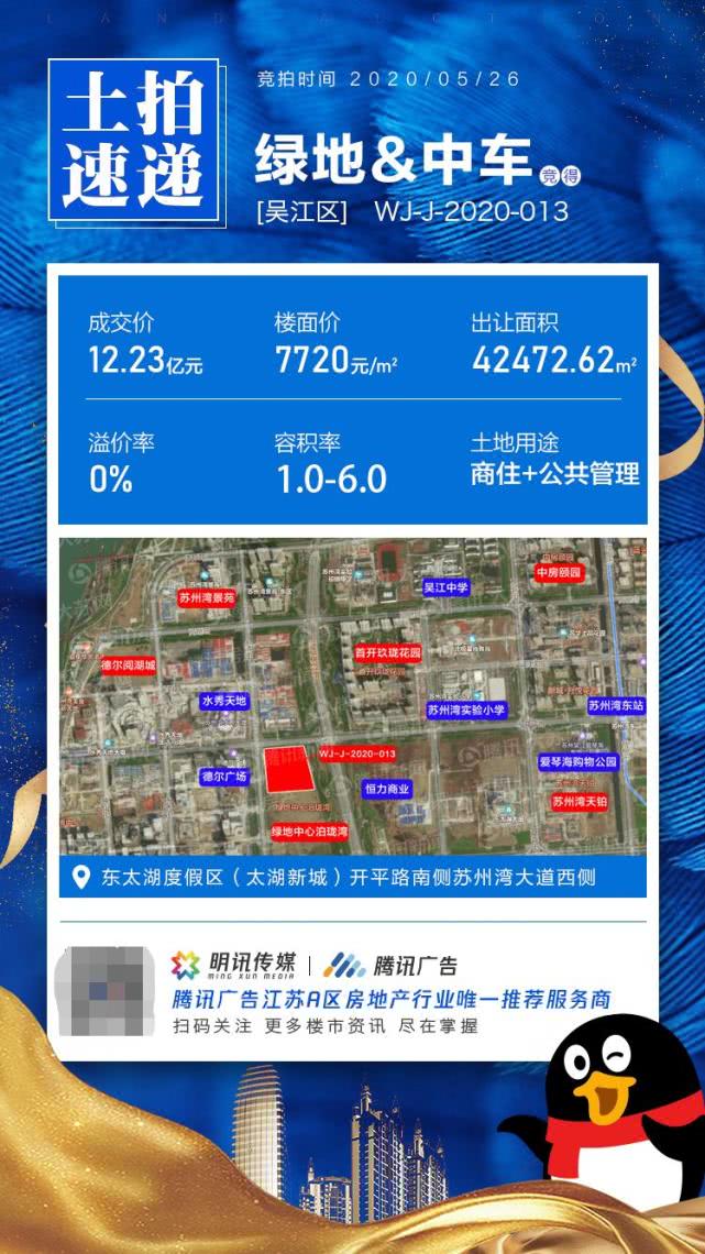 嗨!苏州湾再迎绿地128米超高层,中车城市捷运总部基地确认落户