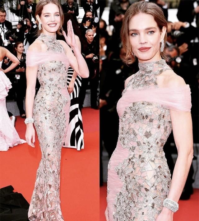 戛纳之后LV太子妃又美了！烫卷发涂红唇穿花裙，高贵感不输王妃