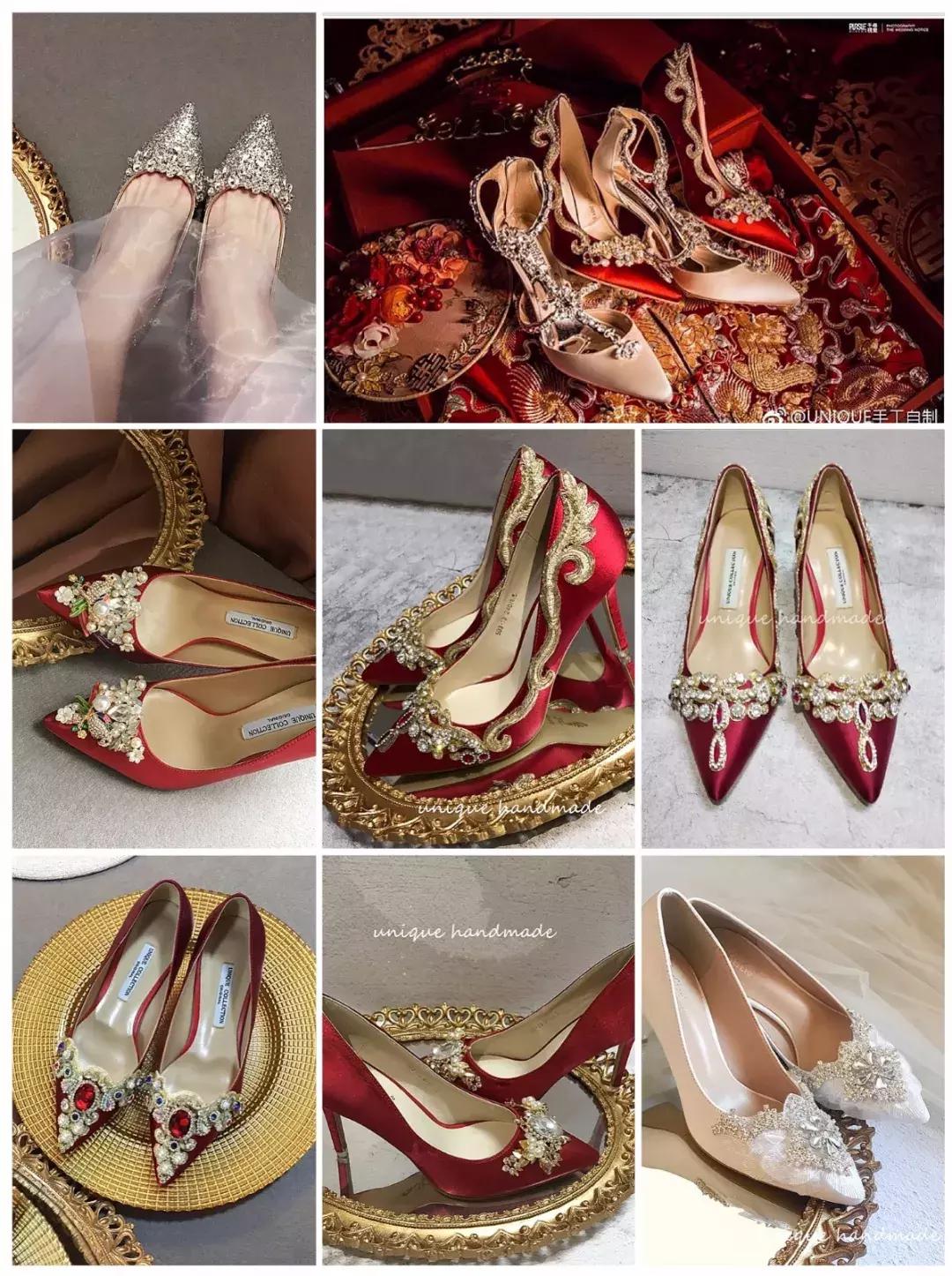 除了撞款的大牌婚鞋，小众+平价的美貌婚鞋走一波