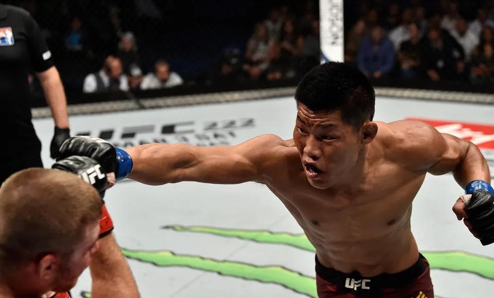 李景亮在ufc的散打动作,综合格斗ufc李景亮全场