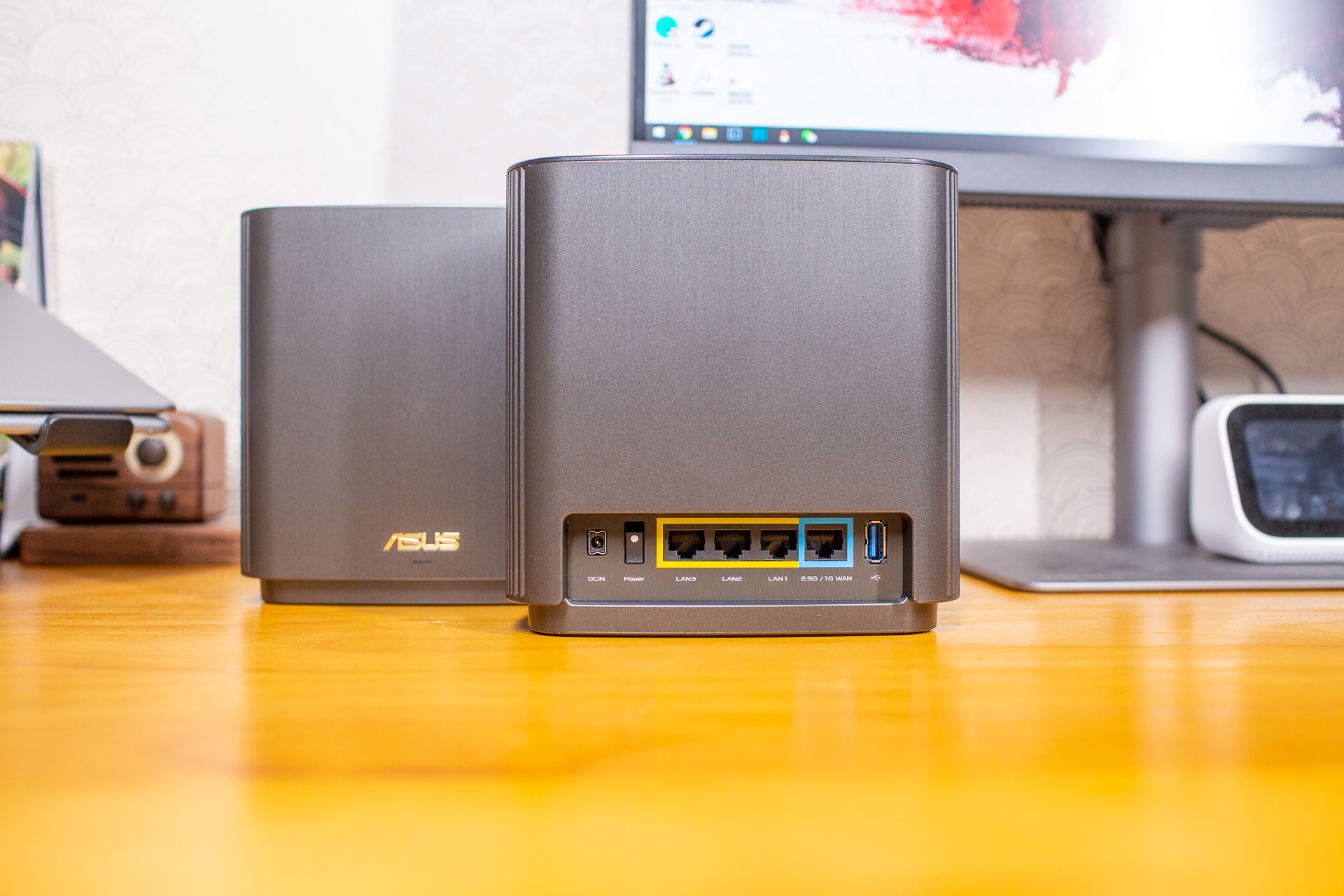 华硕灵耀ax6600有线mesh组网,华硕灵耀AX6600路由器