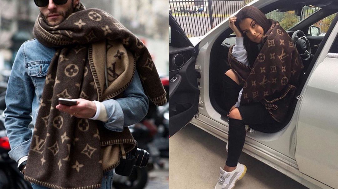 网红款围巾明星款,明星专用围巾穿搭