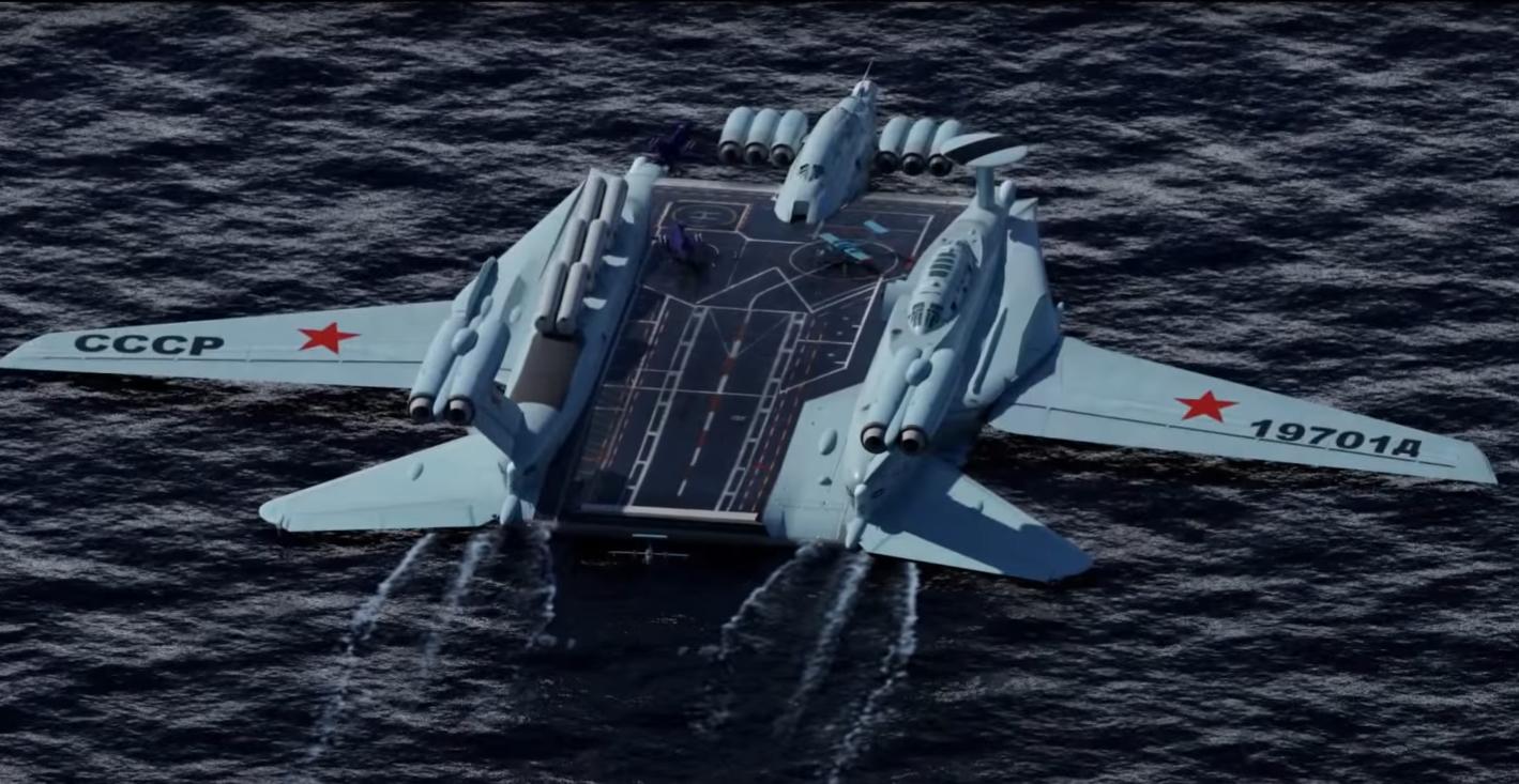 两栖舰起降无人机,地效飞行器能在水下航行吗