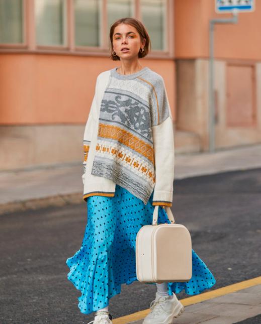 杨幂穿的提花毛衣又带货了？是来自北欧的仙女没错了