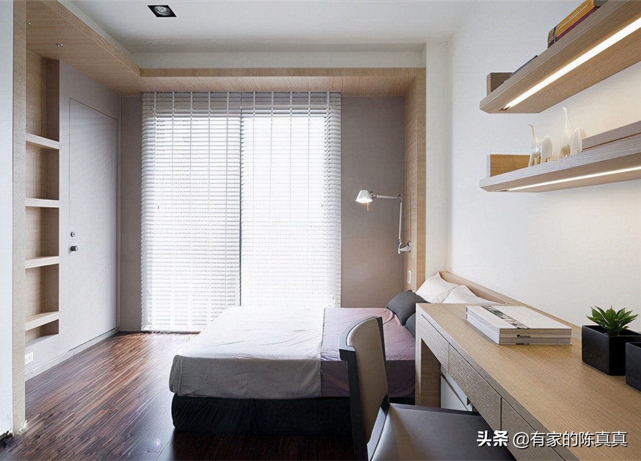 卧室设计无吊顶但是有横梁,卧室窗子有横梁如何装修设计