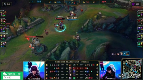 lol季中杯tes3:0gen第一局,2020lol季中杯tes出战名单