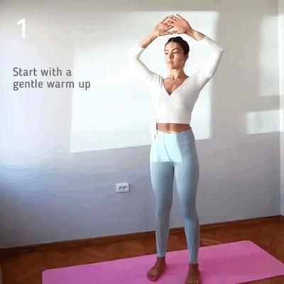 床上肩颈瑜伽拉伸,肩颈瑜伽拉伸动作30分钟