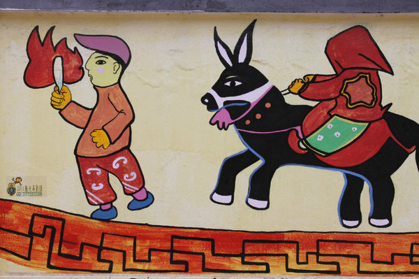 陕北的安塞不仅有响彻大地的腰鼓，还有奇美的农民画....