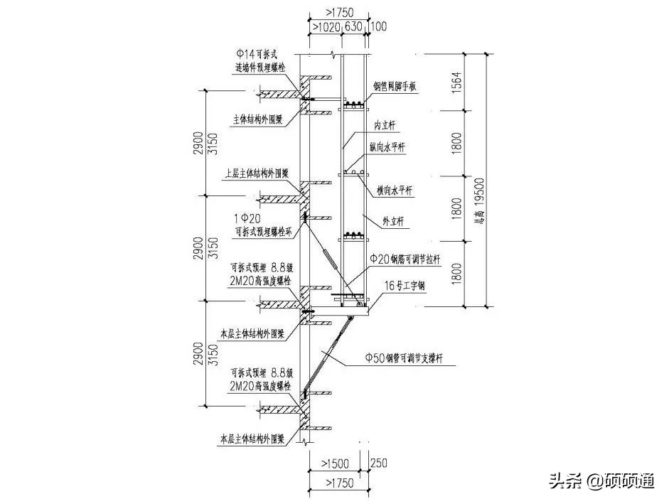 一种新型悬挑架的安装搭设装置,施工现场新型悬挑架