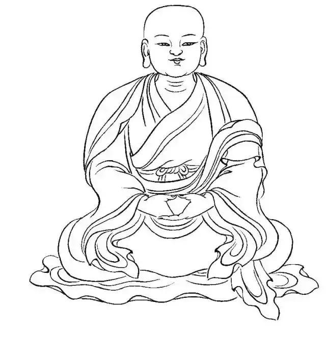 白描佛像线稿图片大全,白描佛像画法图片大全