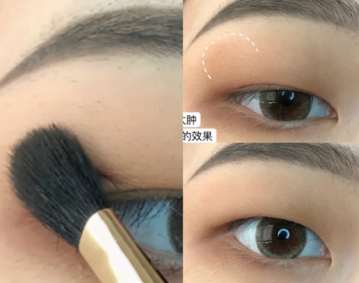 开眼角用什么颜色眼影,眼妆教程倒三角液体眼影