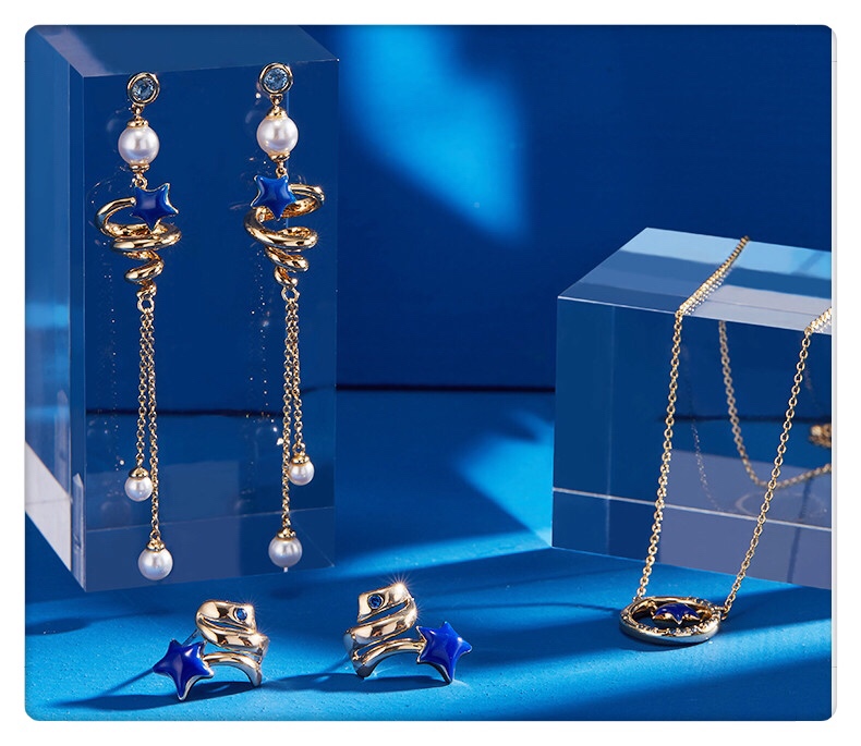 刘诗诗同款福禄耳环,刘诗诗多层杏叶耳环