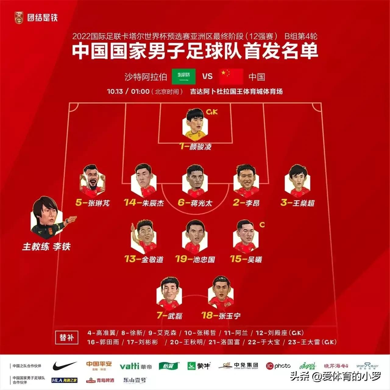 又输了！中国2-3沙特，洛国富世界波难救场！武磊又失单刀