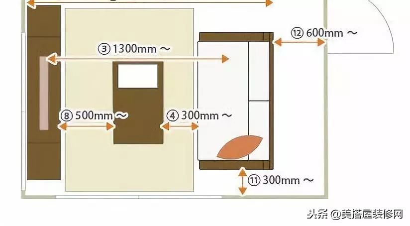 卧室和客厅筒灯尺寸,客厅餐厅一体选多大尺寸瓷砖
