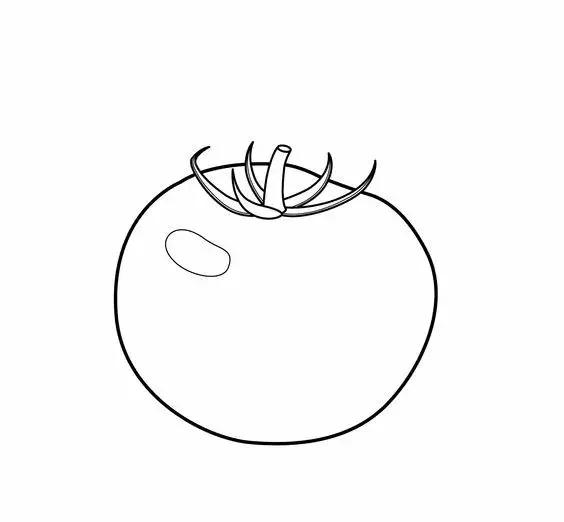 简笔画可爱蔬菜,简笔画简单易学幼儿蔬菜