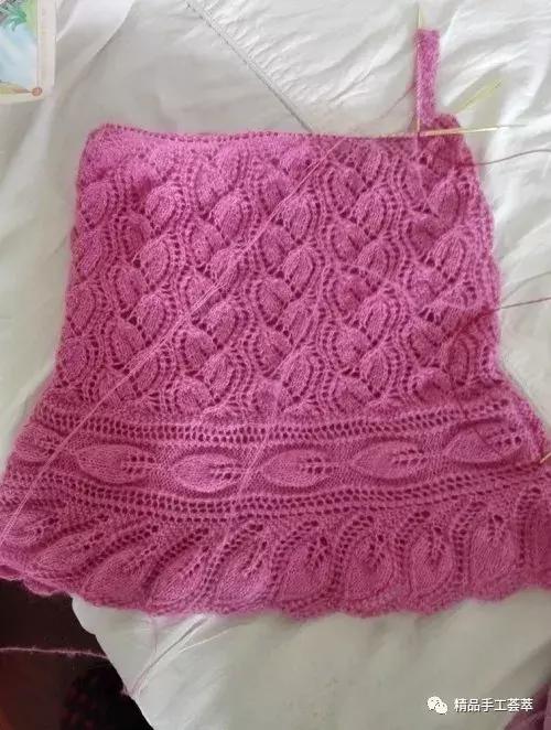 蕾丝鱼尾连衣裙钩织教程,棒针织连衣裙子的教程成人款