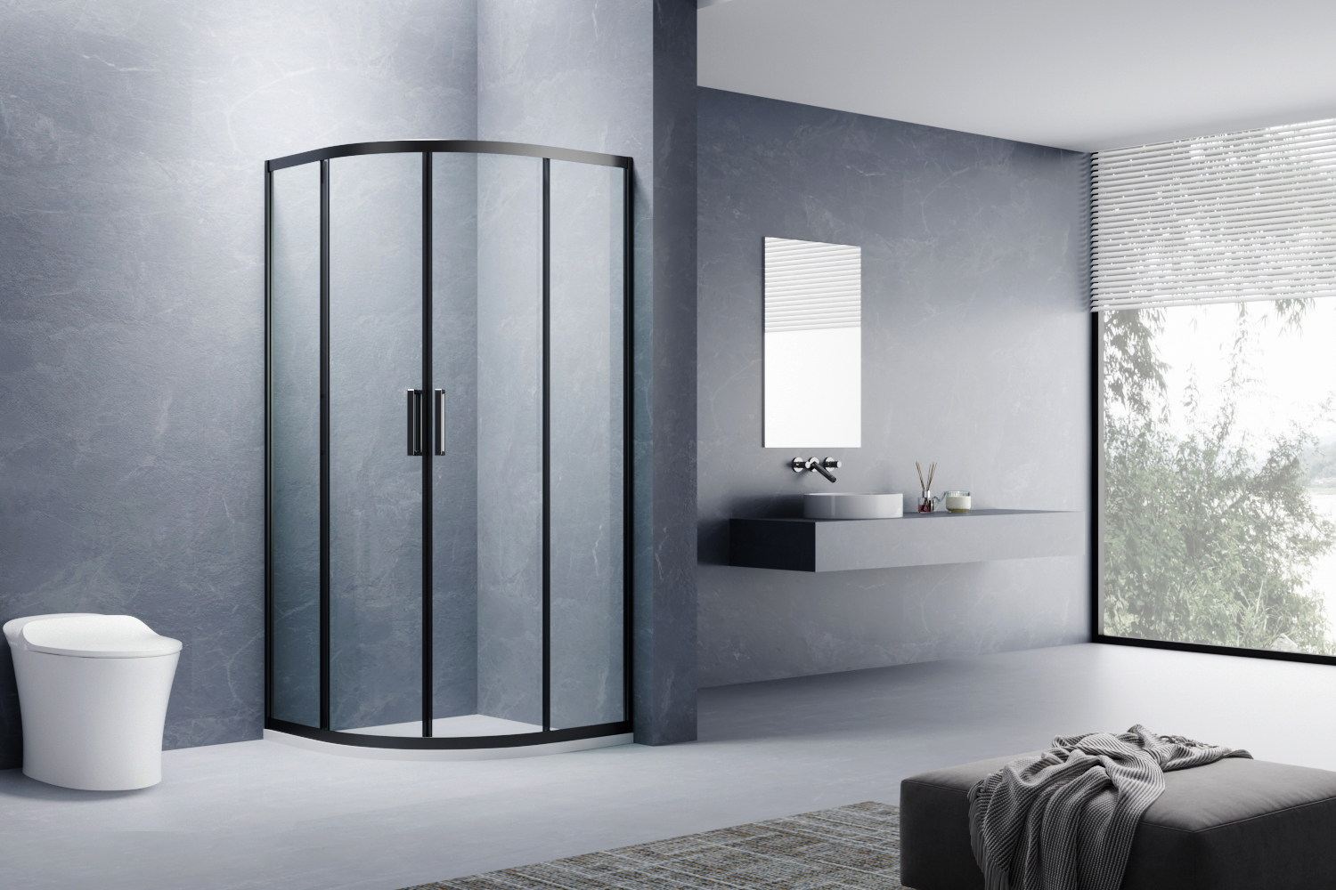 极窄淋浴房推拉门无框,淋浴房一字推拉门2.2米