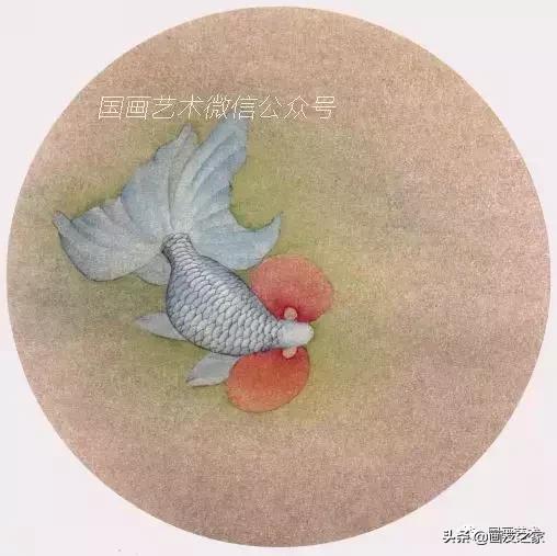 金鱼工笔国画精品欣赏,工笔金鱼图片大全大图