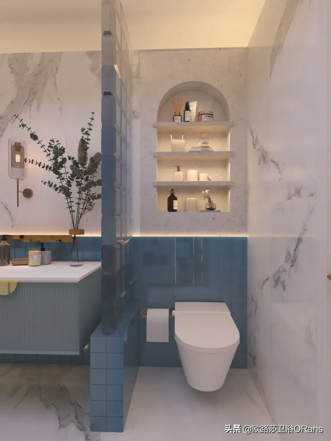 当地中海风席卷了你的浴室，是一种怎样的体验呢？