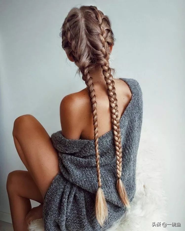 在家无聊的搞怪发型,手残党也能学会的编发教程中短发