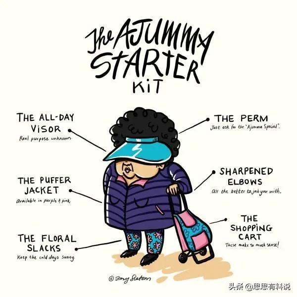 韩国泡菜大妈发型,韩国大妈的发型