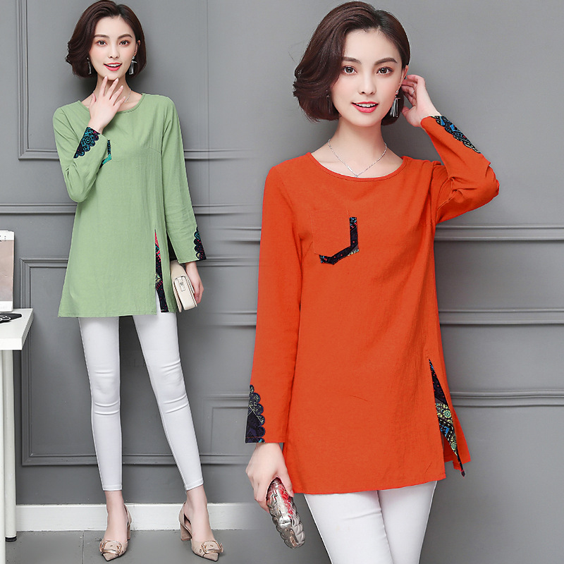 棉麻轻薄宽松上衣搭配,棉麻宽松上衣搭配效果