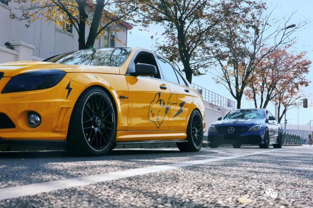 奔驰amgc63v8,6.2升v8奔驰c63加速