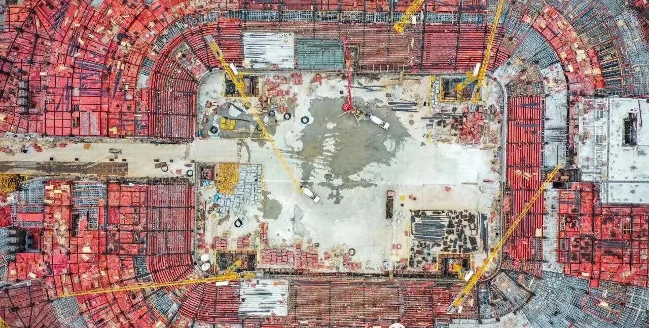 恒大足球场工地施工建设最新进度,广州恒大足球场最新进度