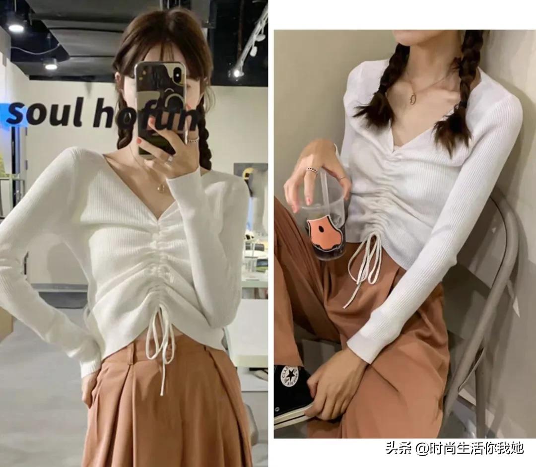 小个子穿搭145-150高腰裤子,小个子穿搭150高腰上衣