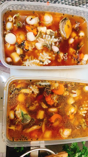 麻辣鲜香的捞汁海鲜,捞汁小海鲜酸酸辣辣超级好吃