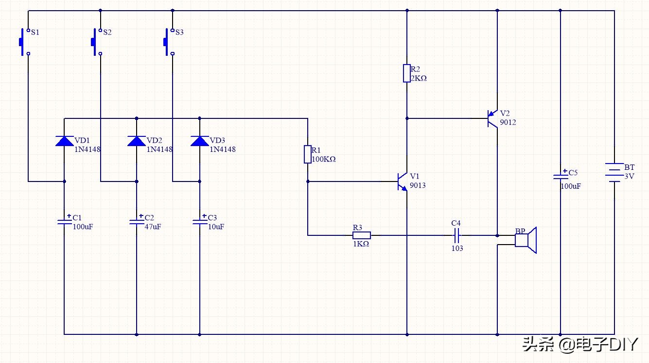 电子门铃电路大全,家用简易门铃电路维修