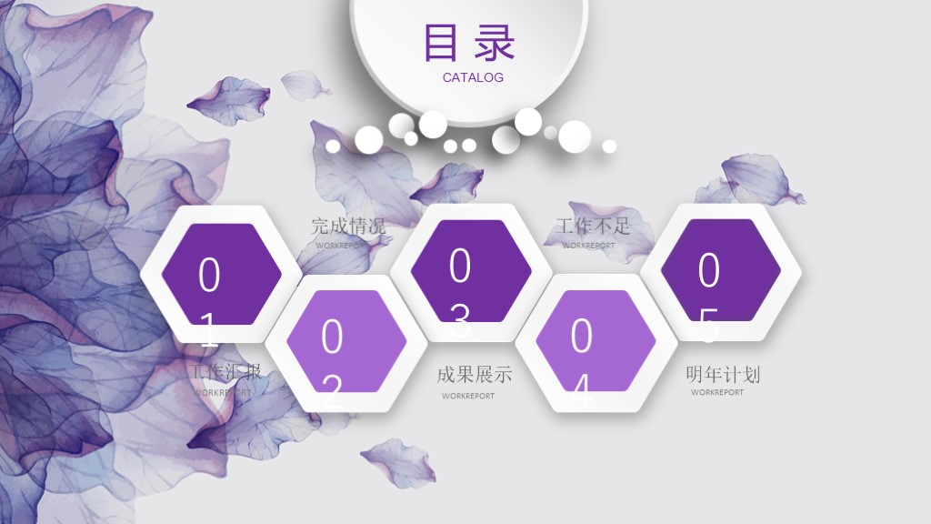 2020总结ppt唯美封面模板,不一样的总结ppt模板