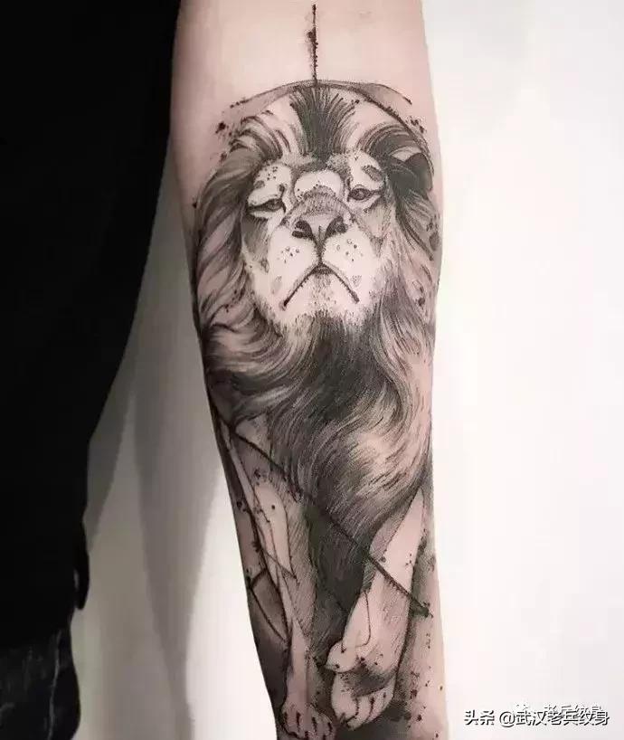 水墨纹身小图片大全,将军水墨风纹身汉字