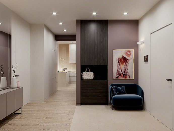 紫色系绝美渐变别墅,迷你淡紫色仙气别墅