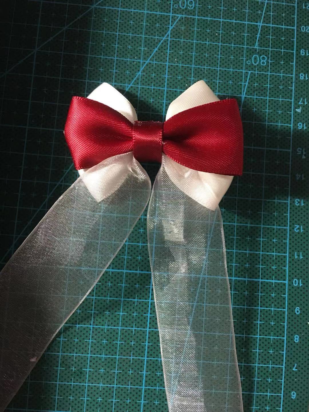 蝴蝶结发卡怎么做简单又好看,可爱蝴蝶结发卡