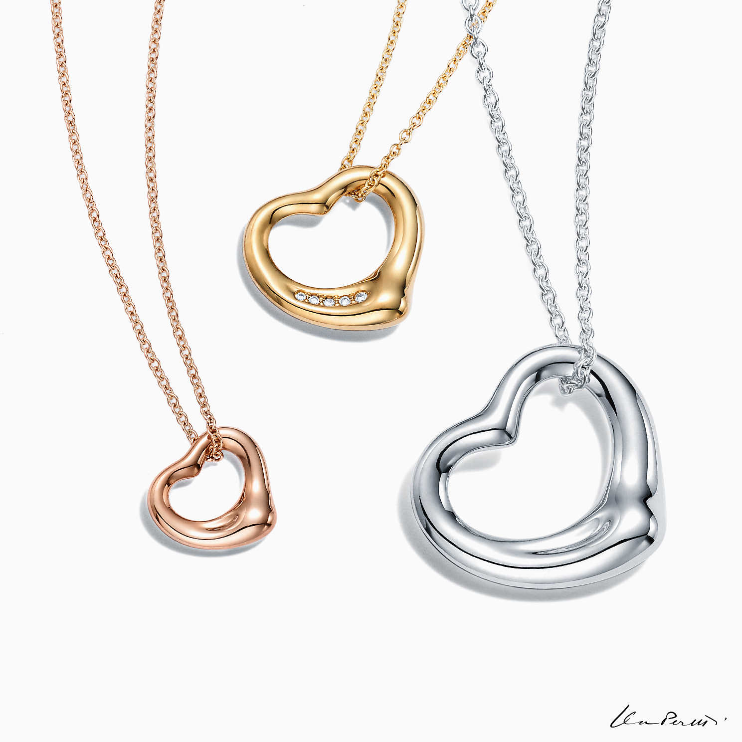 tiffany经典款黄钻项链,tiffany项链笑脸最火尺寸