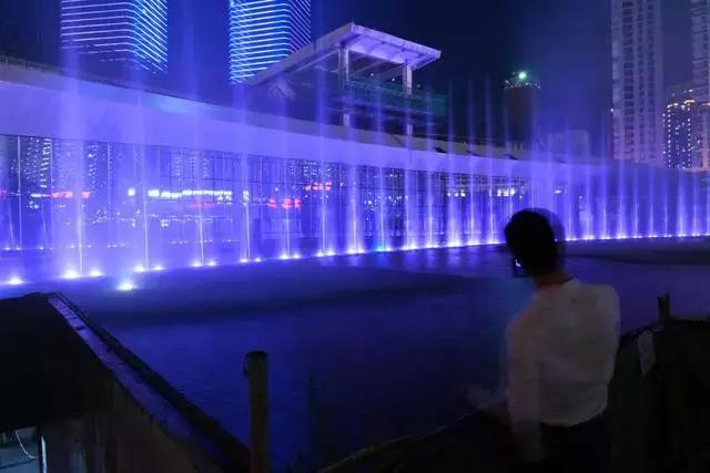 花果园海豚广场有些什么,花果园的音乐喷泉好美