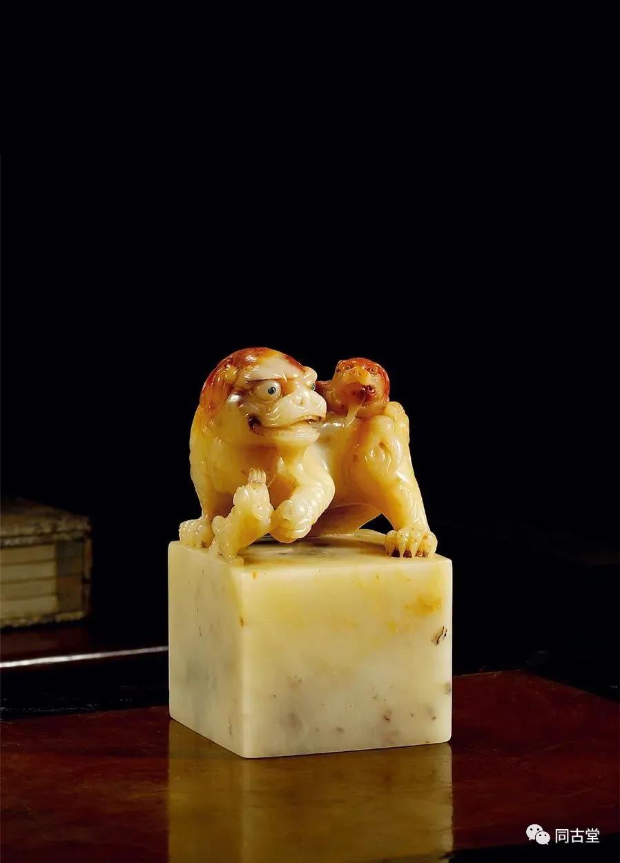 同古堂白田黄,同古堂印章