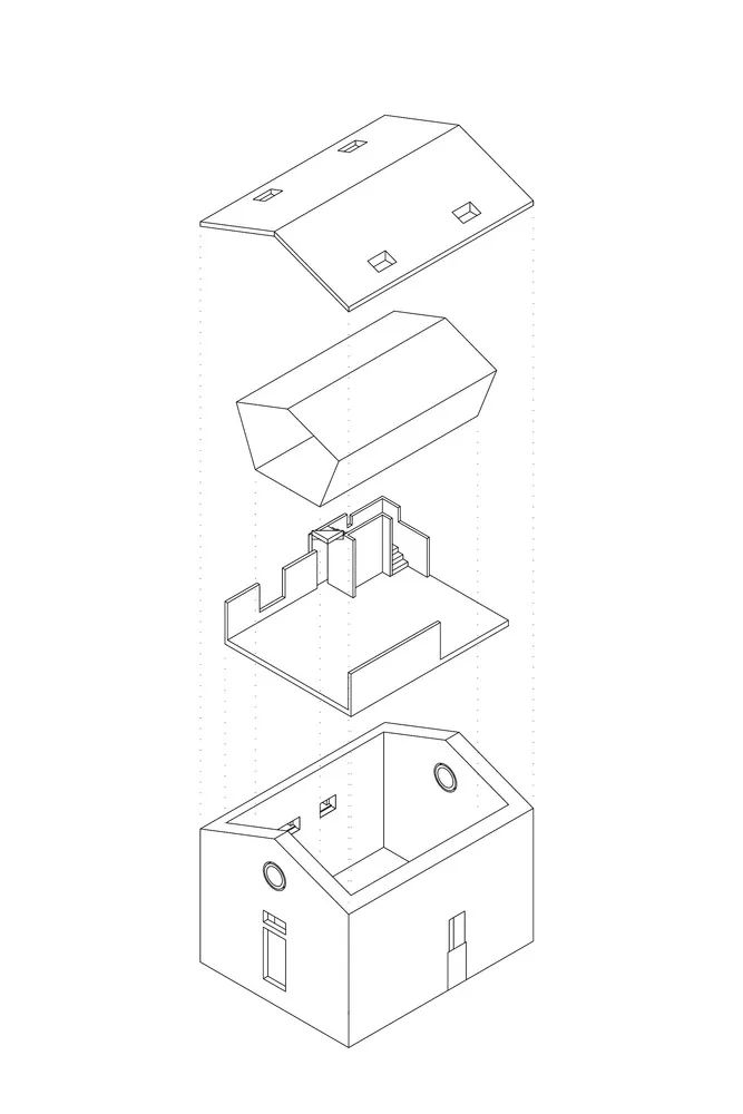 简单房子的轴测图,60平方十大最佳户型图