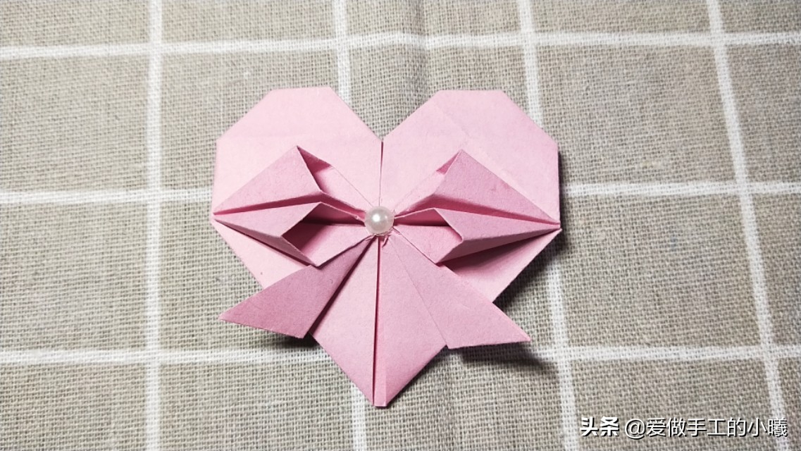 六一儿童节闺蜜手工折纸蝴蝶结,蝴蝶结折纸教程少女心魔法棒