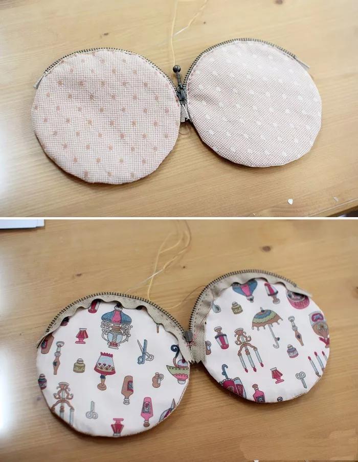 在家用几块小碎布，就能做个玫瑰零钱包，闺蜜看了都想要！附教程