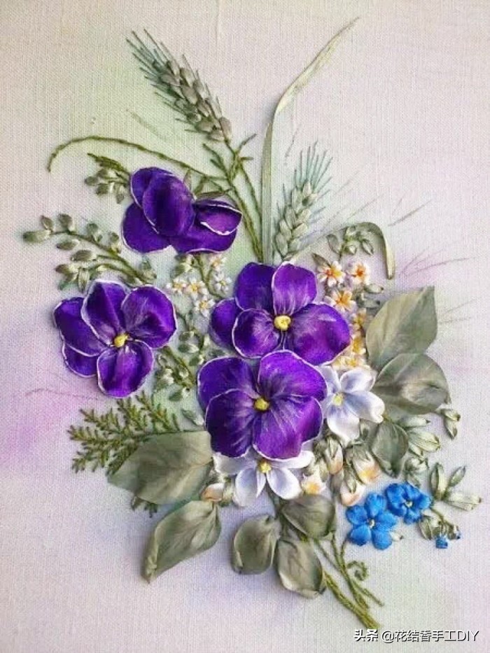 刺绣精美图案,刺绣立体福字