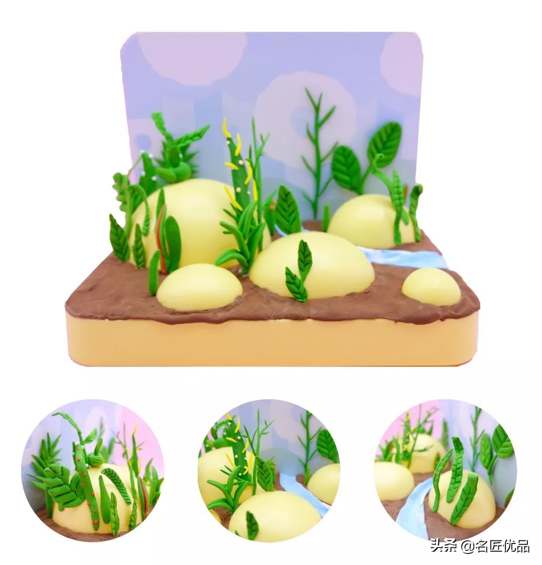 手工黏土花的世界,走进大自然手工粘土