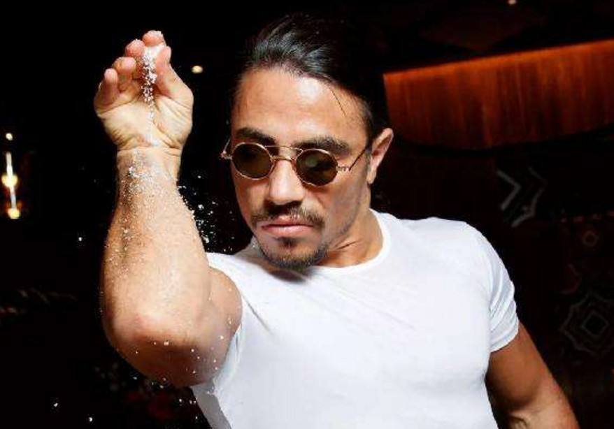 撒盐哥汉堡视频,网红撒盐哥新开汉堡店